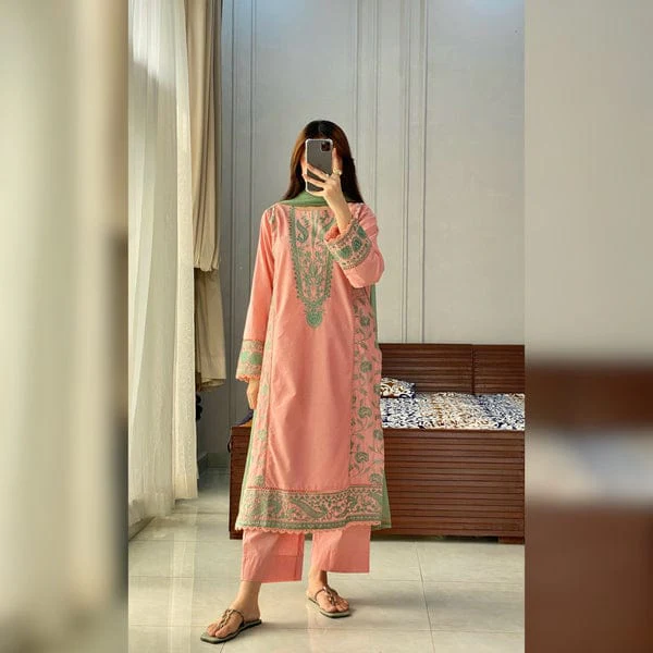 PEARL EMBROIDERED 3-PC