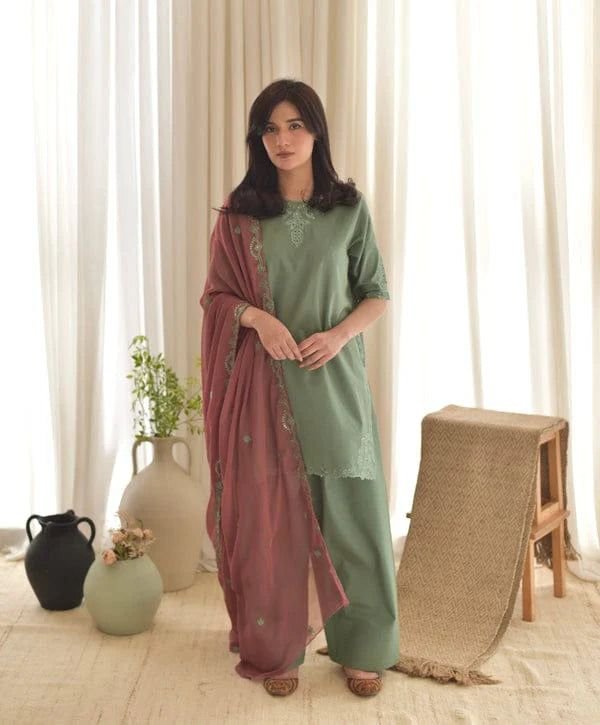 Green Farshi Set 3-PC